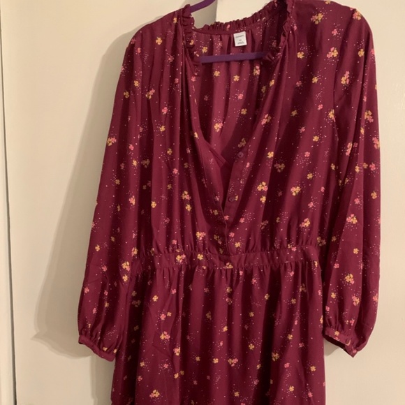 XXL Old Navy Midi Slip dress long sleeve - Picture 1 of 3